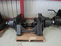 Lift axle thumb